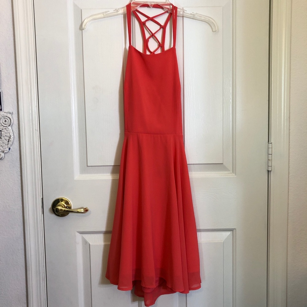 Coral Lulus Good Deeds Dress